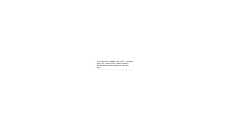 No padding screenshot