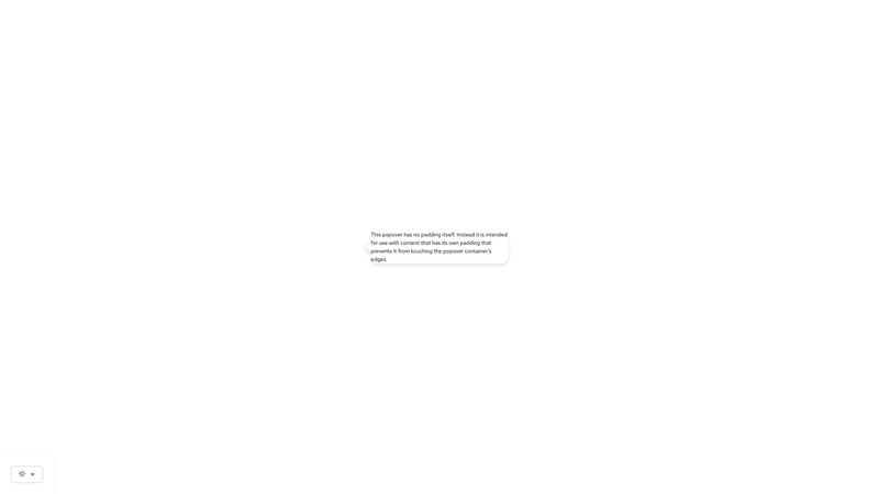 No padding screenshot
