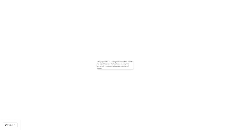 No padding screenshot