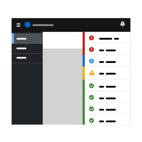 Notification drawer illustration