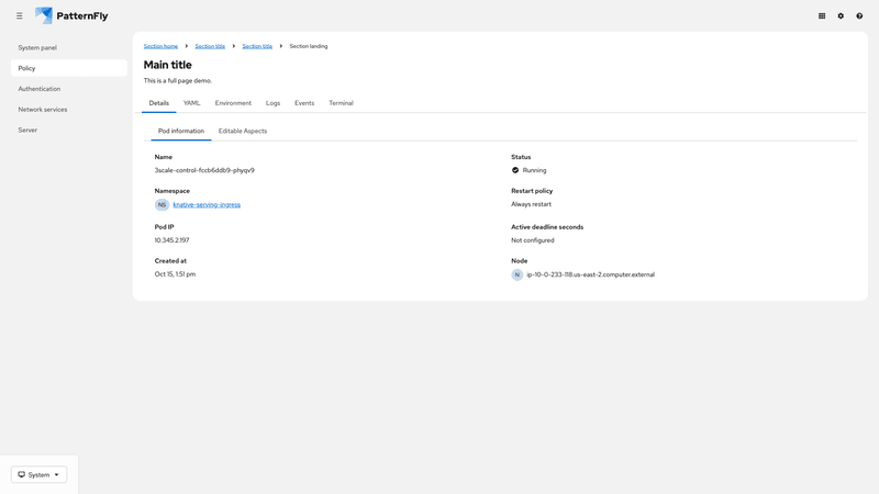Open tabs with secondary tabs screenshot