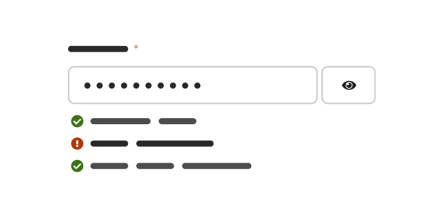 Password strength illustration