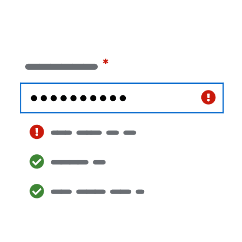 Password strength illustration