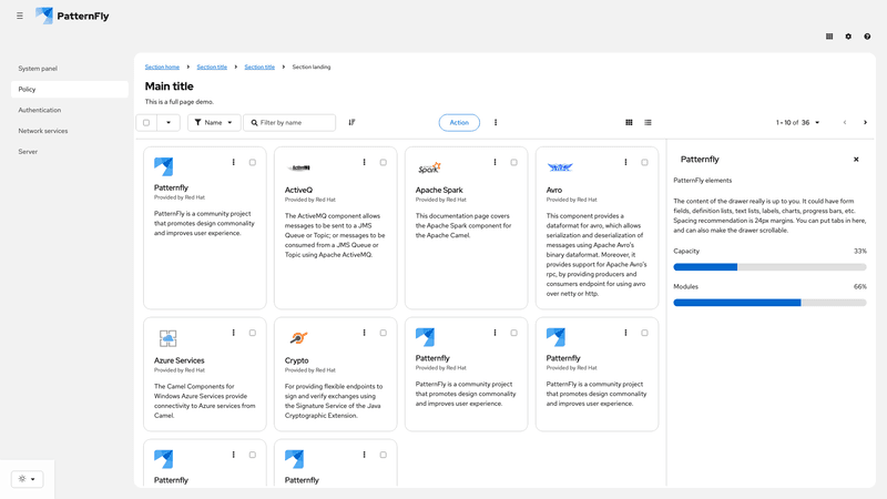 Primary-detail card view expanded screenshot