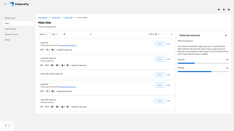 Primary-detail content body padding screenshot