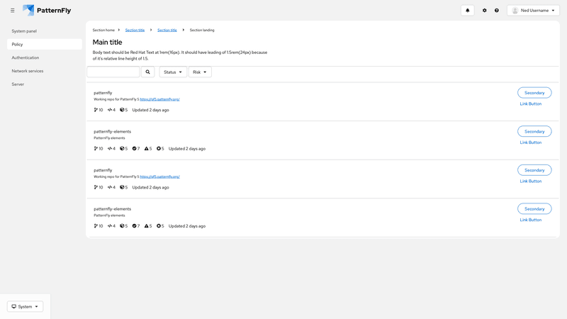 Primary-detail full page screenshot