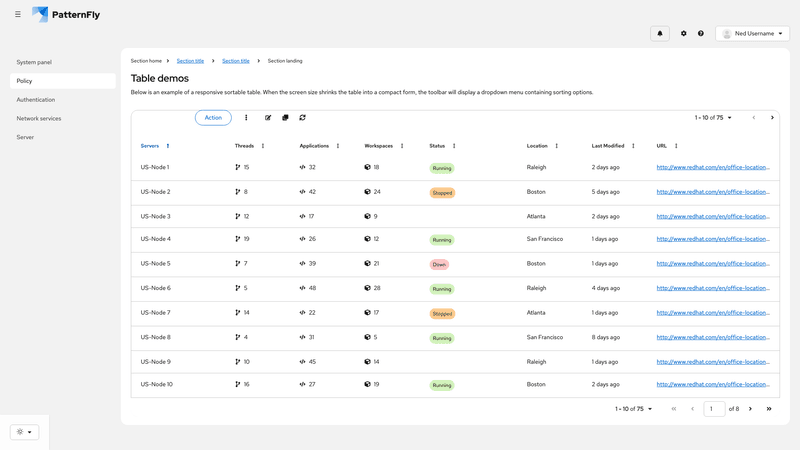 Sortable - responsive screenshot