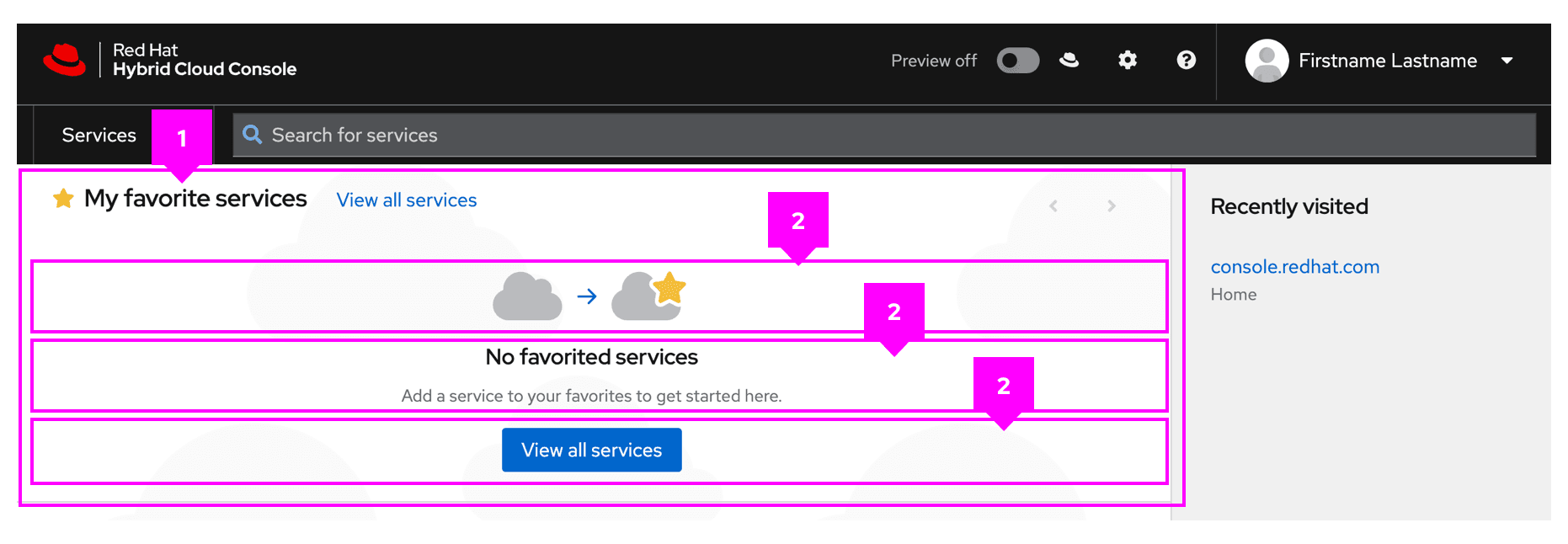 PatternFly website screenshot showing modal created with bullseye layout.