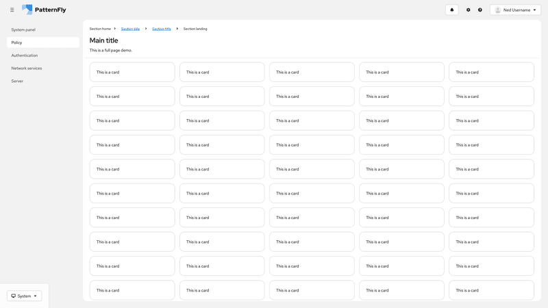 Sticky section group (alternate syntax) screenshot