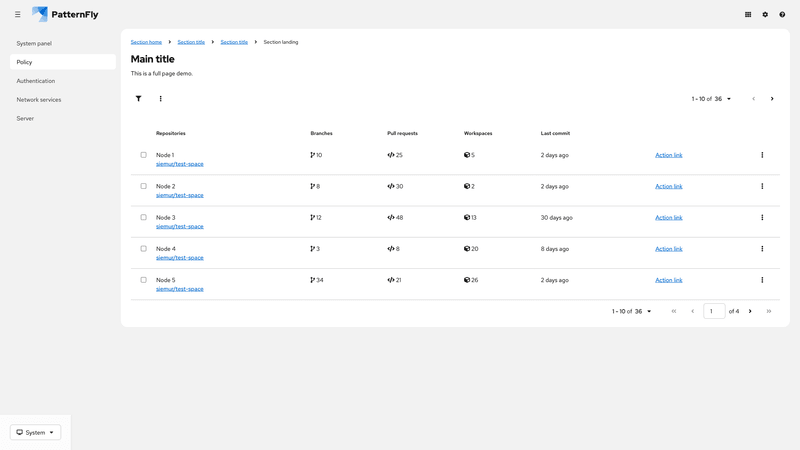 Toolbar pagination management on mobile screenshot