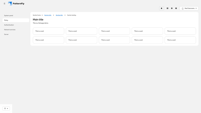 Utilities and user dropdown menu screenshot