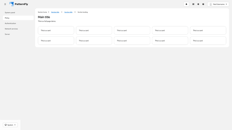 Utilities and user dropdown menu screenshot