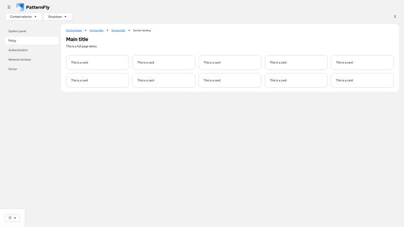 With context selector and dropdown screenshot