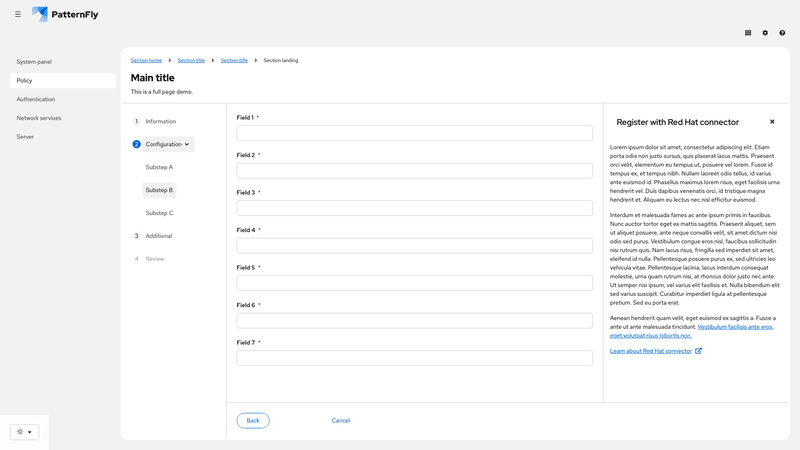 With drawer, in page, expanded screenshot