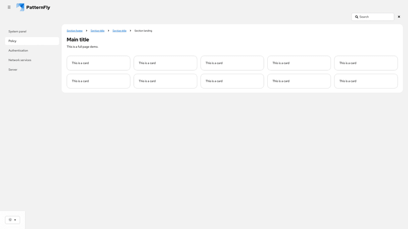 With expandable search, expanded screenshot
