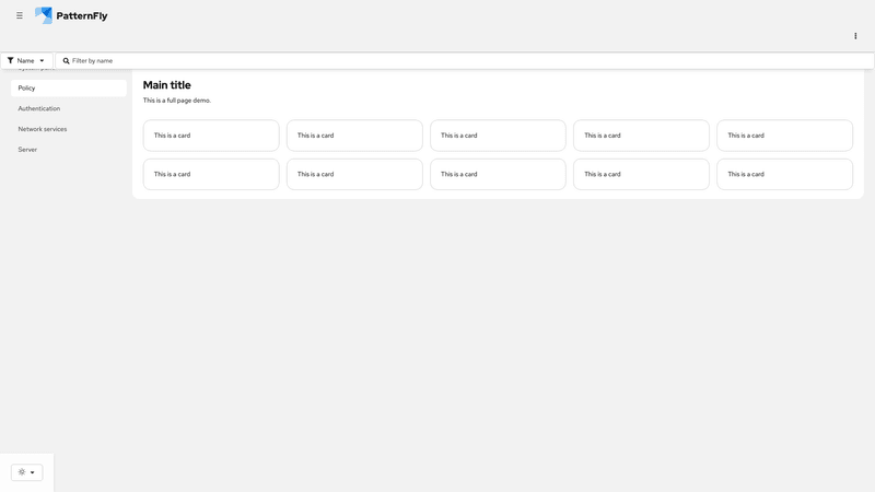 With toggle group, filters, expandable content expanded (mobile) screenshot